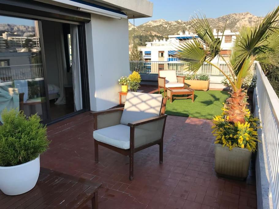 Apt Proche Des Calanques Marseille Exteriör bild